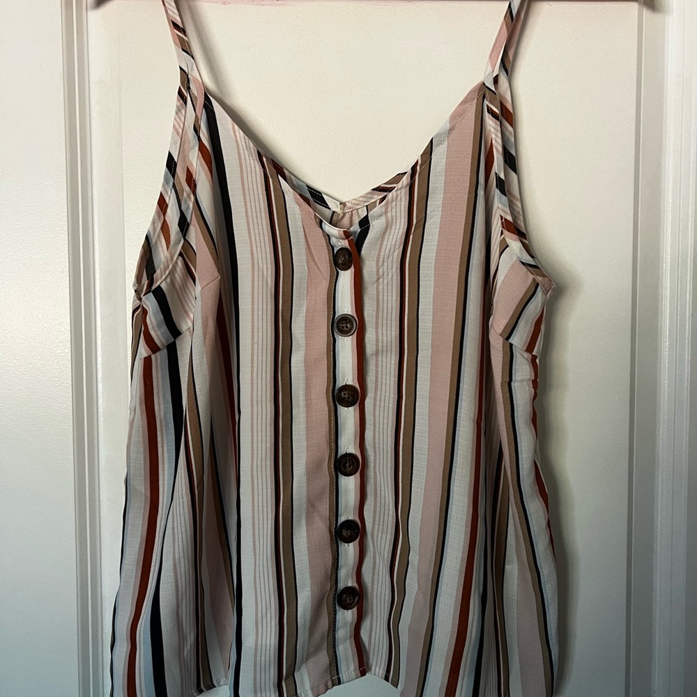 Paper Crane Multicolor Striped Camisole